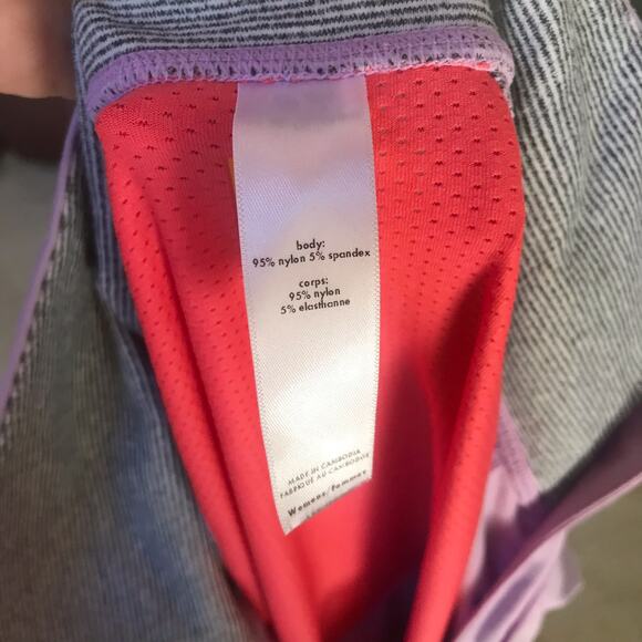 Lucy Tech  Cowl Neck 1/4 Zip Purple Long Sleeve with Thumb Holes Women's Size S - Picture 9 of 10